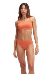 Bikini SPEEDO z głębokim dekoltem w kształcie litery U, rozmiar UK 28 / EU 38. Brązowe bikini damskie Speedo, s, bez wzorów. Za 232.89 zł.