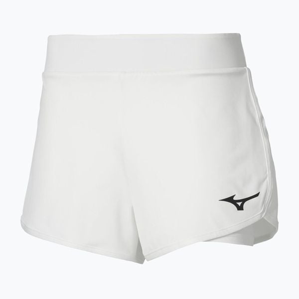 Spodenki damskie Mizuno Flex. Białe szorty damskie Mizuno, m, bez wzorów, z elastanu. Za 119.99 zł.
