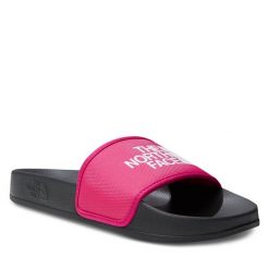 Klapki The North Face. Czerwone klapki damskie The North Face, bez wzorów, bez obcasa. Za 129.99 zł.
