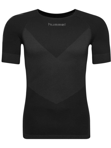 Jersey Hummel First Seamless. Czarne koszulki sportowe męskie Hummel, m, bez wzorów, z jersey, bez kołnierzyka, bez ramiączek, do piłki nożnej. Za 152.50 zł.