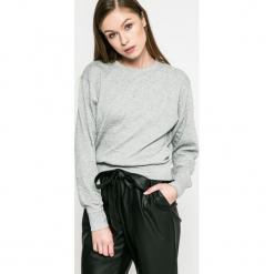 Jacqueline de Yong - Bluza Wilder. Szare bluzy damskie Jacqueline de Yong, z dzianiny. W wyprzedaży za 49.90 zł.