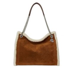 Torebka LAUREN RALPH LAUREN. Brązowe torebki do ręki damskie Lauren Ralph Lauren, bez wzorów, klasyczne, bez dodatków. Za 2,199.00 zł.