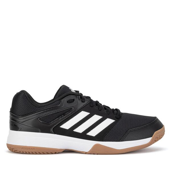 Buty halowe adidas. Czarne buty sportowe męskie Adidas, bez zapięcia. Za 239.99 zł.