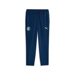 Spodnie dresowe Manchester City Tech 2026/27. Niebieskie spodnie sportowe męskie Puma, l, bez wzorów, z dresówki, na fitness i siłownię. Za 339.60 zł.