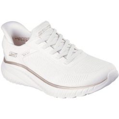 Buty sportowe damskie Skechers Bobs Squad Chaos C. Białe obuwie sportowe damskie Skechers, bez wzorów, na fitness i siłownię. Za 490.00 zł.