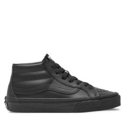 Tenisówki Vans. Czarne trampki i tenisówki chłopięce Vans, bez wzorów, bez zapięcia. Za 239.99 zł.