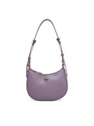 PINKO Torebka Half Moon Baby PE 25 PLTT 103538 A0F1 Fioletowy. Fioletowe torebki do ręki damskie Pinko, bez wzorów, ze skóry, bez dodatków. Za 649.99 zł.