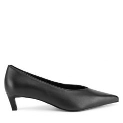 Szpilki GINO ROSSI. Czarne szpilki damskie Gino Rossi, bez wzorów, bez obcasa, bez zapięcia. Za 299.99 zł.