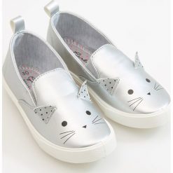 Tenisówki z uszami myszki - Jasny szar. Buty sportowe dziewczęce marki Reserved. Za 49.99 zł.