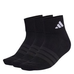 Skarpety Cushioned Sportswear Ankle Socks, 3 Pary. Czarne skarpety damskie Adidas, bez wzorów. Za 54.95 zł.