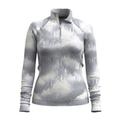 Bluza damska Smartwool Classic Thermal Merino Base Layer 1/4 Zip Boxed. Szare bluzy sportowe damskie Smartwool, m, bez wzorów, z wełny, bez kaptura, trekkingowe. Za 459.99 zł.