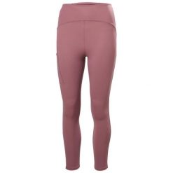 Damskie legginsy Helly Hansen. Fioletowe legginsy sportowe damskie Helly Hansen, l, bez wzorów, z elastanu, z podwyższonym stanem, do biegania. Za 355.50 zł.