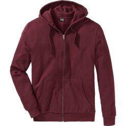 Bluza rozpinana z kapturem bonprix czerwony klonowy. Bluzy męskie marki bonprix. Za 37.99 zł.