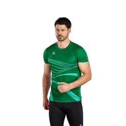 Jersey Erima Racing. Zielone koszulki sportowe męskie Erima, na lato, bez wzorów, z jersey, bez kołnierzyka, bez ramiączek, do biegania. Za 184.50 zł.