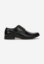 Czarne Półbuty Menesio. Czarne eleganckie półbuty Born2be, ze skóry, eleganckie, bez zapięcia. Za 109.99 zł.