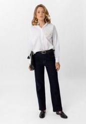 Jeansy z prostą nogawką D-TRIXY. Jeansy damskie Volcano. Za 169.99 zł.