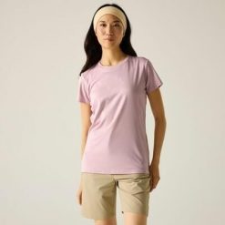 Damska koszulka z krótkim rękawem i grafiką Fingal. Czerwone t-shirty damskie Regatta, m, bez wzorów, z materiału, bez kołnierzyka. Za 116.50 zł.