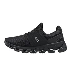 Buty do biegania damskie On Cloudswift 3. Czarne obuwie sportowe damskie On Running, bez wzorów, z materiału, do biegania. Za 881.00 zł.