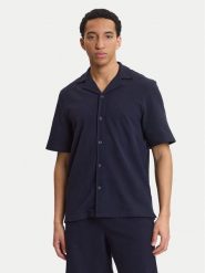 Guess Koszula M6GP10 K3079 Granatowy Regular Fit. Niebieskie koszule męskie Guess, m, z aplikacjami, z bawełny, bez kołnierzyka, bez ramiączek. Za 339.99 zł.