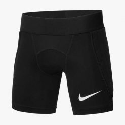 Spodnie sportowe chłopięce Nike JR Gardien I Padded. Białe spodnie sportowe dla chłopców Nike, bez wzorów, z gumy, sportowe, krótkie, do piłki nożnej. Za 181.15 zł.