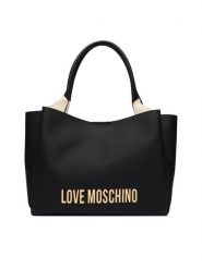 LOVE MOSCHINO Torebka JC4107PP1PKD0000 Czarny. Czarne torebki do ręki damskie Love Moschino, bez wzorów, ze skóry, bez dodatków. Za 1,059.00 zł.