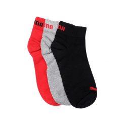 Skarpety męskie Puma QUARTER 3-PACK. Czarne legginsy sportowe męskie Puma, bez wzorów. Za 34.90 zł.