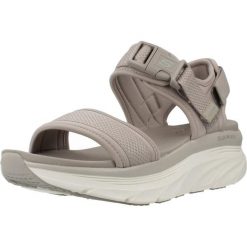 Sandały SKECHERS DLUX WALKER Brązowy. Brązowe sandały damskie Skechers, bez wzorów, z tkaniny, bez obcasa, bez zapięcia. Za 231.99 zł.