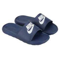 Klapki męskie Nike Victori One Slide. Białe klapki męskie Nike, z jeansu, eleganckie. Za 129.99 zł.