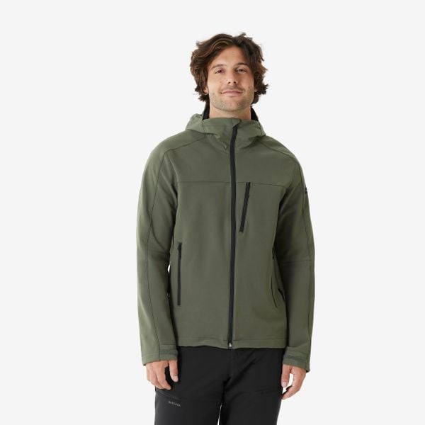 Kurtka Softshell trekkingowa męska Forclaz MT500. Brązowe kurtki męskie FORCLAZ, m, bez wzorów, z polaru, sportowe, bez kaptura. Za 249.99 zł.
