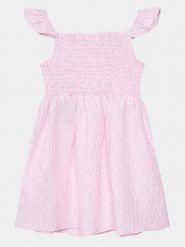 Guess Sukienka letnia K4GK15 WG5T0 Różowy Regular Fit. Czerwone sukienki dla dziewczynek Guess, na lato, z aplikacjami, z syntetyku, bez ramiączek. Za 149.99 zł.