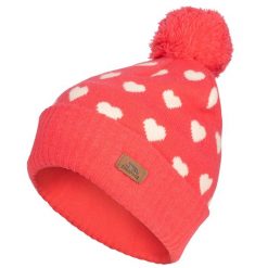 Czapka Z Pomponem Dla Dziewczynek. Czerwone buty zimowe dziewczęce Trespass, bez wzorów, bez zapięcia. Za 60.99 zł.