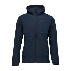 Kurtka softshell męska Black Diamond Element Hoody. Niebieskie kurtki męskie Black Diamond, m, bez wzorów, z softshellu, sportowe, bez kaptura. Za 584.99 zł.