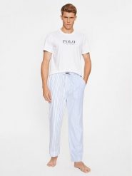 Polo Ralph Lauren Piżama 714915976002 Błękitny Regular Fit. Niebieskie piżamy męskie Polo Ralph Lauren, m, bez wzorów, z syntetyku, bez ramiączek. Za 479.99 zł.