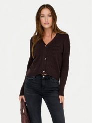 ONLY Kardigan Katia 15310902 Brązowy Regular Fit. Brązowe kardigany damskie Only, xl, bez wzorów, z syntetyku. Za 109.99 zł.