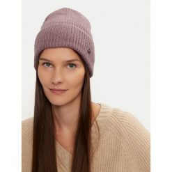 Czapka Calvin Klein. Fioletowe czapki i kapelusze damskie Calvin Klein, na zimę, bez wzorów. Za 239.99 zł.