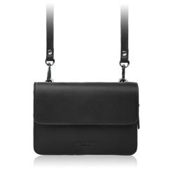 Mała torebka damska skórzana kopertówka na ramię do ręki 2w1 czarna Paolo Peruzzi AY-21-BL. Czarne kopertówki damskie bez wzorów, ze skóry, eleganckie, małe, bez dodatków. Za 179.00 zł.