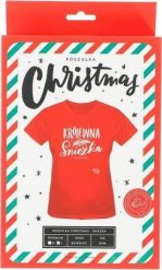 Pan Dragon Koszulka świąteczna damska czerwona M/L. Czerwone t-shirty damskie PAN DRAGON, l, bez wzorów, wizytowe, bez kołnierzyka. Za 64.88 zł.