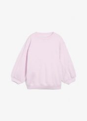 Bawełniana bluza oversize. Niebieskie bluzy damskie bonprix, bez wzorów, z bawełny, bez kaptura. Za 84.99 zł.