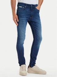 Calvin Klein Jeans Jeansy LV04RH754G Granatowy Skinny Fit. Niebieskie jeansy męskie Calvin Klein Jeans. Za 409.99 zł.