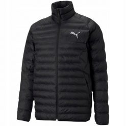 Męska Kurtka PackLITE PrimaLoft Padded Jacket. Czarne kurtki sportowe męskie Puma, m, bez wzorów, z puchu, trekkingowe, primaloft. Za 530.99 zł.