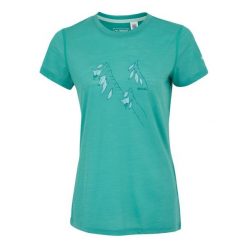 T-shirt Damski Kwiaty Escade. Niebieskie t-shirty damskie Regatta, bez wzorów, casualowe, bez kołnierzyka. Za 116.99 zł.