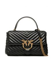 PINKO Torebka Love Lady Puff Classic Cl PE 23 PLTT 100043 A0GK Czarny. Czarne torebki do ręki damskie Pinko, bez wzorów, ze skóry, bez dodatków. Za 1,739.00 zł.