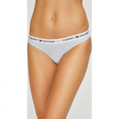 Tommy Hilfiger - Stringi. Brązowe stringi damskie Tommy Hilfiger, z bawełny. Za 69.90 zł.