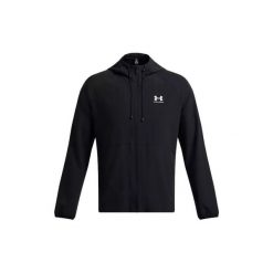 Kurtka przeciwdeszczowa Under Armour Stretch Woven. Białe kurtki męskie Under Armour, s, bez wzorów, z materiału, z kapturem. Za 401.95 zł.