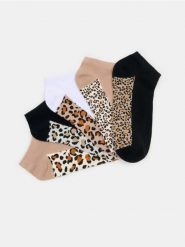 Skarpetki w panterkę 5 pack - wielobarwny. Skarpety damskie Sinsay, bez wzorów. Za 12.99 zł.