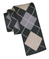 Krawat Knit (Dzianinowy) - Wzór Geometryczny - Alties - Kolorowy. Krawaty i muchy Alties, bez wzorów, z dzianiny, sportowe. Za 55.00 zł.