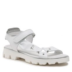 Sandały Patrizia Pepe. Białe sandały dziewczęce Patrizia Pepe, bez zapięcia. Za 439.99 zł.