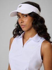 4F Daszek uniseks - biały S/M (58cm). Białe czapki i kapelusze damskie 4f, bez wzorów, sportowe. Za 59.99 zł.