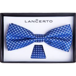 MUCHA NIEBIESKA SLIM. Niebieskie krawaty i muchy LANCERTO, z dzianiny, eleganckie. Za 79.90 zł.