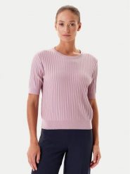 Tatuum Sweter Bazo T2501.046 Różowy Regular Fit. Czerwone swetry damskie Tatuum, s, bez wzorów, z wiskozy, bez kołnierzyka, bez ramiączek, bez kaptura. Za 119.99 zł.